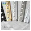 Venda Direta de Fábrica Atacadista Personalizada de Tiras de Acabamento de Canto para Azulejos Cerâmicos, Tiras de Borda de Liga de Alumínio e Linhas Decorativas de Canto de Parede