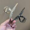 Pinza para el pelo de espiga de trigo de alta calidad para mujer, pinza de tiburón grande exquisita, pinza para el pelo, pasador trasero para mujer