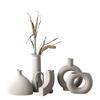 Jarrón Estilo Wabi-Sabi Behanmei Cerámica Gama Alta Sala de Estar Arreglo Floral Flores Secas Decoración del Hogar Jingdezhen Pequeños Adornos