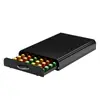 Caja organizadora de cajón para cápsulas de café Nespresso Fengyue, base metálica para cafetera, estante de almacenamiento, estante de almacenamiento de cápsulas