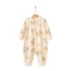 Mono de bebé primavera y otoño cálido de fibra de jengibre ropa para recién nacidos ropa de bebé recién nacido pijamas ropa de escalada para el hogar