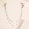 Nueva Cadena de Clip para Pezón de Lujo con Borla y Pedrería, Colgante de Perla, Diseño Simple, Cadena Corporal Sexy para Pezón