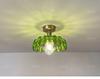 Lámpara de techo de cristal de cristal estilo Loft nórdico americano moderno, campana, lámparas para balcón y pasillo