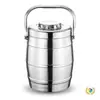 Lonchera Térmica de Acero Inoxidable de Doble Capa para Estudiantes, Caja Bento de Gran Capacidad de 3 Niveles y 2 Compartimentos, Recipiente Portátil para Sopa para Adultos