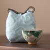 Taza de té Lotus Ge kiln pintada a mano juego de té kung fu taza de té de cerámica para el hogar esmalte abierto Copa Maestra Caja de Regalo Venta al por mayor