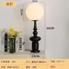 Ornamento de Luminária de Chão Coluna Romana de Designer Italiano, Lâmpada Criativa Vintage para Quarto, Luminária de Mesa de Chão Antiga ao Lado do Sofá