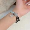 Pulsera con hebilla de seguridad y articulación de bambú de loto del mismo estilo de Little Red Book, diseño de nicho, estilo antiguo de alta calidad, elegante temperamento, joyería de mano