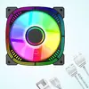 Ventilador de Refrigeración Prism 2ª Generación 12cm RGB Inteligente Controlado por Temperatura para Habitación con Vista al Mar Caja de Escritorio con Iluminación Colorida
