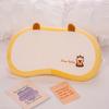 Linda Almohada de Algodón Tipo Guisante Clase A, Relleno de Almohada para Adultos y Niños, Almohada con Forma de Vientre de Gato de Espuma Viscoelástica con Funda, Protección de la Columna Cervical, Extraíble y Lavable