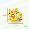 Guofeng método antiguo arena oro diy color tercera generación tres zorro de fuego multicolor pulsera collar llavero colgante accesorios