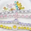 Cobre Chapado en Oro de 18 Quilates Circonita Accesorios para Joyería DIY Collar Pulsera Hecho a Mano Conector Cierre Multiusos de Circonita