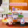 Nova Caixa Surpresa Diário Escolar do Coelho Obediente Zhuanzhuan Figura de Animal de Estimação Fofo Giratório Decoração de Mesa Ornamentos Brinquedo Tendência Celebridade da Internet
