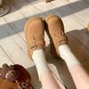 Zapatos Birkenstock de Plataforma Retro Primavera y Otoño Nuevos Versátiles Modernos de Plataforma sin Cordones Casuales Zapatos para Mujer
