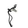 Pinza para fondo de fotografía más vendida transfronteriza, pinza para pernera de pantalón anti-pisotones, cordón elástico ajustable, se puede etiquetar, en stock, pinza doble