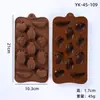 Molde de Silicone para Chocolate Desenho Animado Multiestilo Transfronteiriço Números e Letras Molde de Assar DIY Molde para Fudge Cubo de Gelo