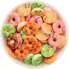 Oso de Dibujos Animados Pan Donut Juguete de Comida Joyería de Resina Accesorios Pegamento de Crema DIY Pasador Materiales Hechos a Mano Venta al por Mayor