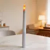 Vela Eletrônica Ornamento de Mesa Simulação Vela Falsa de Haste Longa Jantar à Luz de Velas de Hotel Decoração de Atmosfera Romântica Luz LED