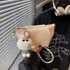 Bolsa Feminina Vintage de Nicho de Alta Qualidade 2026 Nova Bolsa de Ombro Transversal Plissada Tendência Quente Bolsa Saco Ins