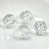 16mm Acrílico Alta Transparência Multifacetado Bola de Futebol Terra Contas Iluminação Bolsa Trançada Corrente de Celular Acessórios de Joias com Contas