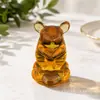 Ornatos populares de zodíaco rotativos de cristal, decorações de mesa de zodíaco rotativas, ornamentos artesanais rotativos de vidro
