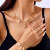 Joyas Navideñas Transfronterizas Europeas y Americanas Moda Femenina Árbol de Navidad Viejo Hombre Campana Colorida Colgante Collar Pulsera