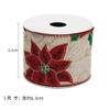 Cross-border venda quente decoração da árvore de Natal fita flor e padrão de frutas 6,3 centímetros fino linho fita fio fio borda cópia cinto atacado