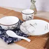 Juego de Vajilla Desinfectante de Mesa para Hotel con Cerámica Blanca Reforzada con Magnesio para Uso en Hotel