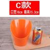 Olla caliente de melamina, vajilla de restaurante, tazón de condimento de autoservicio, cubo comercial para verduras, tazón diagonal de plástico de color, tazón para salsa