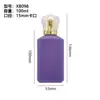 Botella de Vidrio para Perfume Aterciopelada, Botella Vacía Transparente de 100 ml, Procesamiento Personalizado, Botella Dispensadora de Muestras de Perfume, Tapa de Perfume Aterciopelada