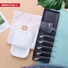 Mesa de Pastel de Cumpleaños Vajilla Cuchillo Tenedor Velas Juego de Vajilla Desechable Cuchillo Tenedor Plato Vela Juego Cuatro en Uno