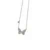 2026 Nuevo Collar de Circonita Mariposa Lujo Ligero Sentido de Diseño Nicho Cadena para Clavícula Estilo Ins Joyería Versátil de Gama Alta