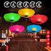 Nueva Lámpara de Hoja de Loto Loto Estilo Chino Linterna Chinoiserie Antigua Araña de Tela Pasillo de Bodas Restaurante Restaurante de Hot Pot Iluminación