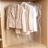Funda antipolvo para ropa, bolsa para colgar prendas, funda antipolvo de plástico transparente para colgar en casa para tintorería, funda antipolvo desechable para abrigos