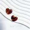 Corazones Pequeños de Melocotón Tintados con Tinta en Forma de Corazón Lindos Materiales para Accesorios DIY de Acetato Pendientes Pinzas para el Cabello Funda de Teléfono Colgante Venta al Por Mayor