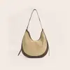 Nova Bolsa Tote Retrô Fosca de Couro Bovino Outono/Inverno 2026 Bolsa Meia-Lua Grande Capacidade Bolsa Feminina de Couro Genuíno Pode Enviar em Nome