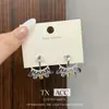 Jardín de Neón ~ Pendientes de Abanico Brillantes de Circonita Multicolor Pendientes Pequeños Múltiples de Pamine Novedad Primavera y Verano Pendientes de Doble Uso