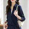 Pantalones Cortos Lisos 2026 Conjunto Camisa Elegante Moda Casual Prendas Exteriores Favorecedoras Nuevas Llegadas de Verano para el Trabajo