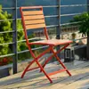 Juego de Mesa y Sillas de Madera para Cafetería, Mesa Plegable de Plástico y Madera para Café, Té de Leche y Cafetería, Silla Plegable de Camping Estilo Americano para Exteriores