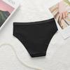 Ropa interior de talla grande para mujeres europeas y americanas transfronterizas, comercio exterior, malla sin costuras, cintura ancha, cintura baja, bragas de color sólido sin costuras, suministro