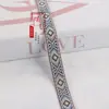 Acessórios de Fita Jacquard Circulares em Forma de Diamante de 1,8 cm para Têxteis Domésticos, Decorações de Janela, Decoração de Roupas, Renda Artesanal DIY G3583