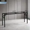 Estrutura de Mesa Dobrável, Suporte de Mesa Longa, Estrutura de Ferro de Camada Dupla/Camada Única, Pernas de Mesa, Pernas de Estrutura de Mesa Dobrável em Ferro Artístico com Travessas