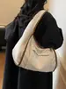Nova Bolsa Tote de Veludo Cotelê, Bolsa Feminina de Grande Capacidade, Bolsa de Ombro de Alta Classe, Bolsa Simples para o Dia a Dia
