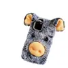 Funda de Teléfono de Peluche de Cerdo de la Suerte de Dibujos Animados de Invierno Peluda para Samsung S25/S26