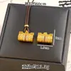 Collar de Cerradura Ruyi de Oro Arena Vietnamita, Colgante de Cerradura de Longevidad Incrustado con Diamantes Estilo Antiguo, Joyería para Mujer Estilo Palacio de Oro Imitación Que No Se Desvanece Fácilmente