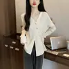 Suéter de outono para mulheres plus size, blusa de tricô com design exclusivo, modelagem que afina e solta, estilo coreano, moderno