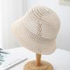 Sombrero de Pescador Moda Femenina Estilo Coreano Sombreado Facial Pequeño Sombrilla de Verano Protector Solar Estilo Coreano Estilo Japonés Hueco Cubo Protección UV de Verano