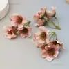 Flores artificiais em estilo pastoral europeu para decoração de sala de jantar, arranjo de mesa de centro de sala de estar, arranjos florais de casamento e flores artificiais
