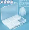 Caja de Set de Decoración de Pintura de Diamantes, Caja Organizadora de Cuentas, Caja de Almacenamiento de Semillas de Frutas y Verduras, Caja de Set de Plástico Transparente