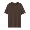 Camiseta de Algodão Puro Hebei Feita Sob Medida Estilo Japonês e Coreano Casual Manga Curta Feminina Unissex Cor Sólida Comprimento Médio Top Solto Roupa Feminina