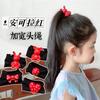 Presilha de Cabelo Infantil JK Laço Presilha Bico de Pato Fofa Presilha Atrás da Cabeça Acessórios de Cabelo de Princesa Uniforme JK Tecido Xadrez Grampo de Cabelo